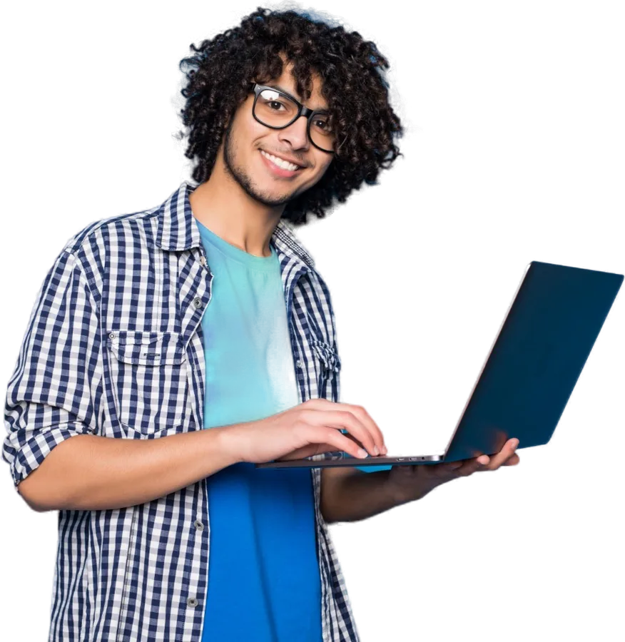 Programador com o notebook